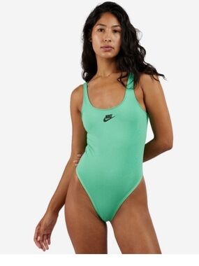 Nike Women's Mint Green Scoop One-Piece Swimsuit